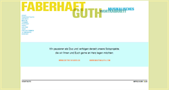 Desktop Screenshot of faberhaftguth.de